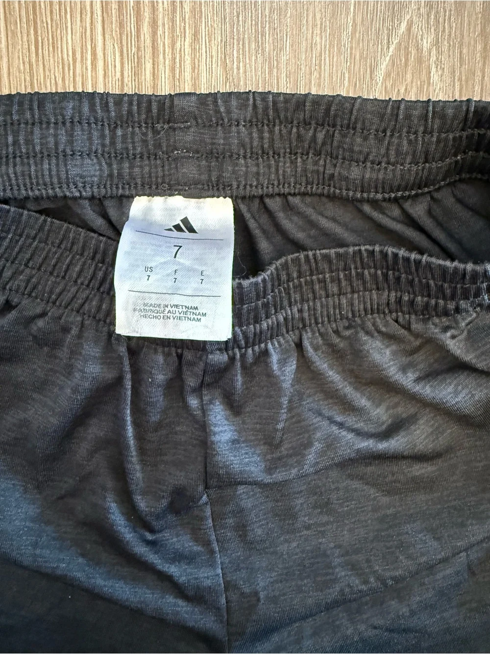 Adidas Aqua Blue Tee with Black Athletic Shorts Set- size 7